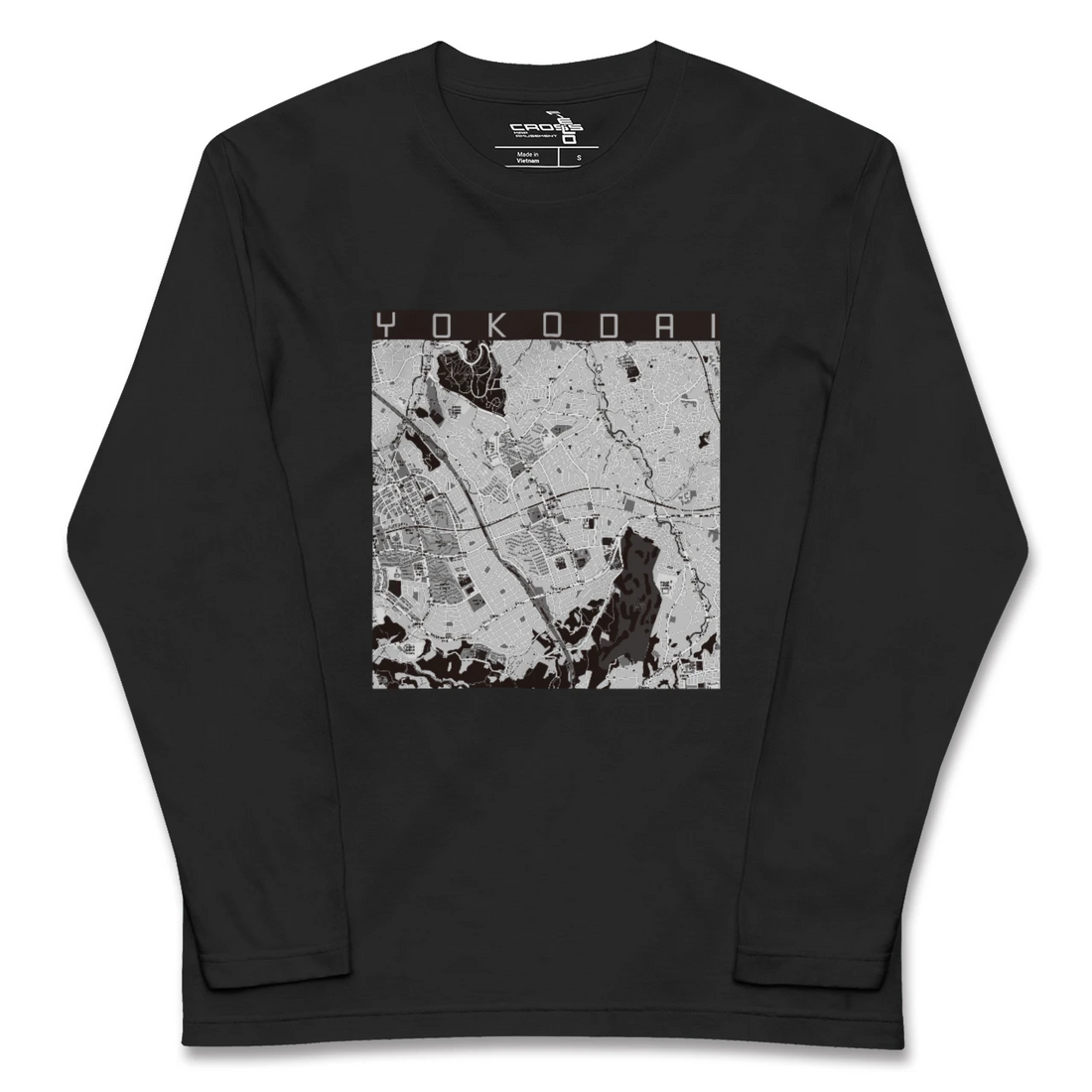 【洋光台(神奈川県)】地図柄ロングスリーブTシャツ