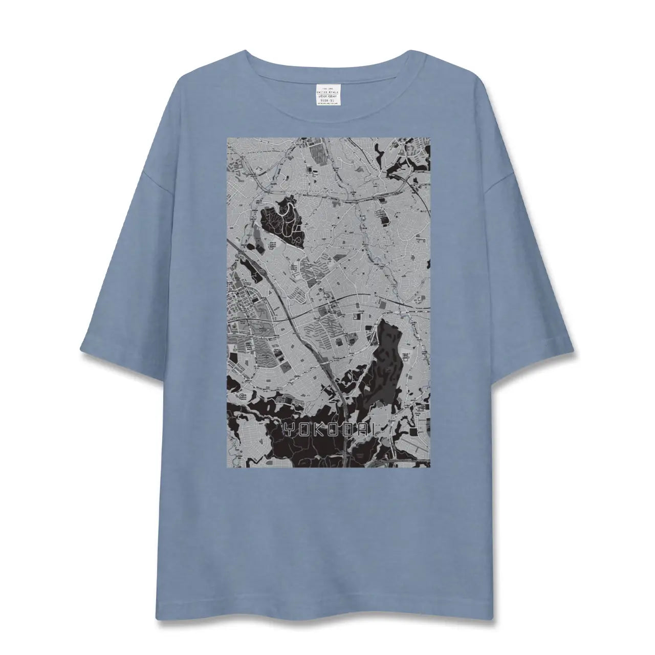 【洋光台（神奈川県）】地図柄ビッグシルエットTシャツ