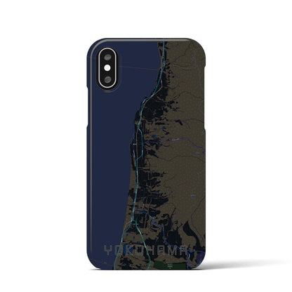 【横浜（青森県）】地図柄iPhoneケース（バックカバータイプ）