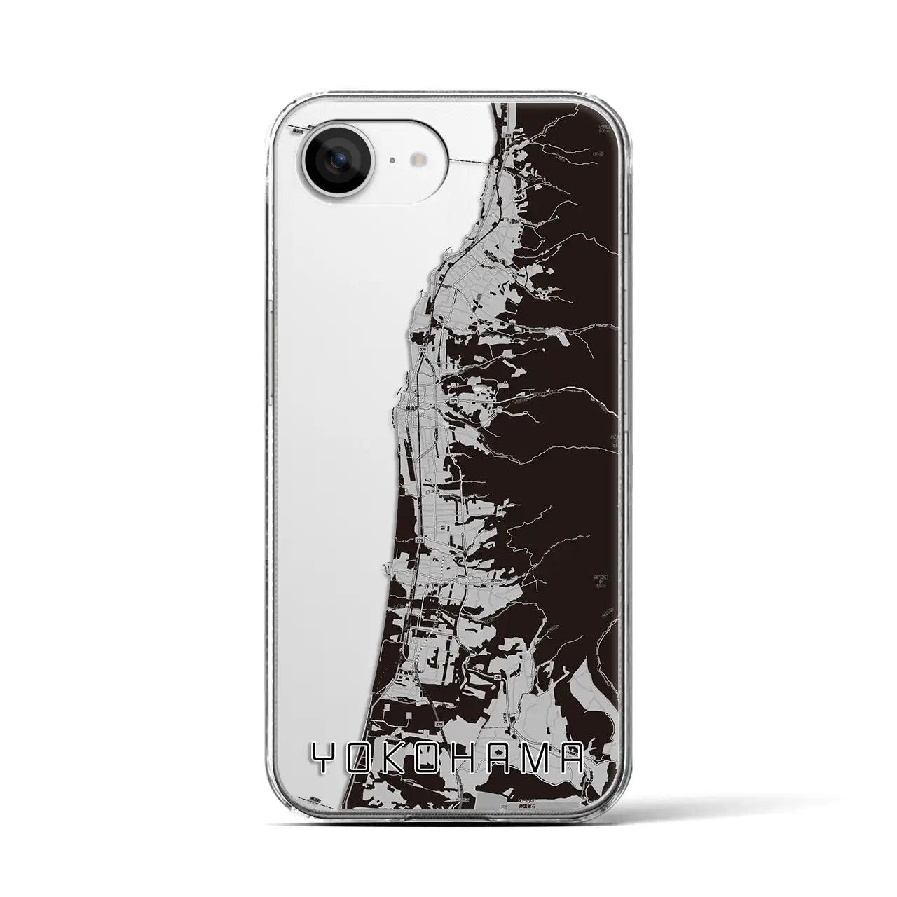 【横浜（青森県）】地図柄iPhoneケース（クリアタイプ）