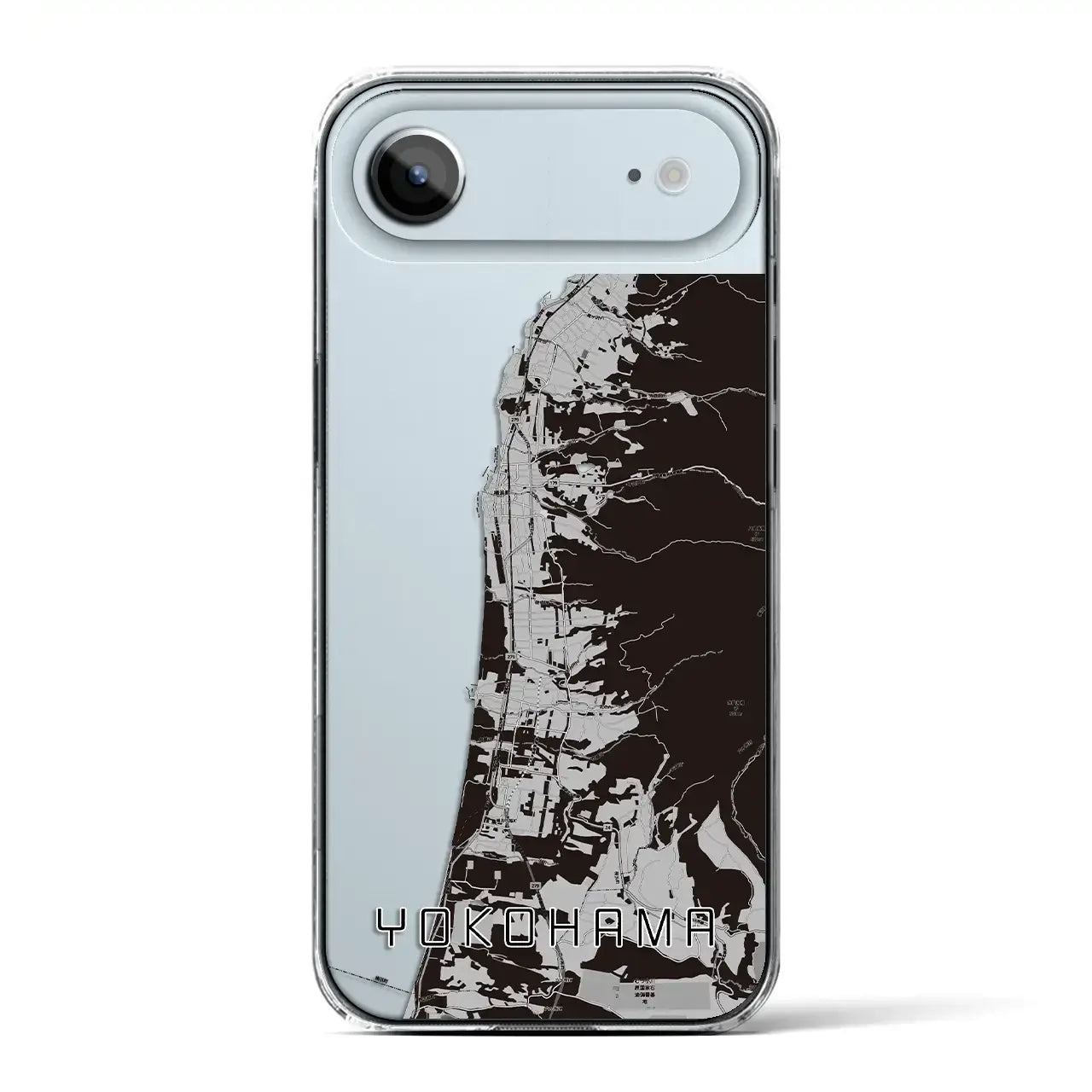 【横浜（青森県）】地図柄iPhoneケース（クリアタイプ）