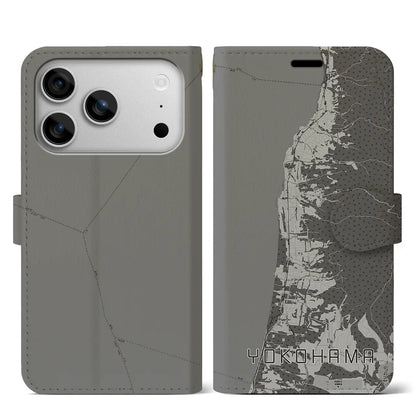 【横浜（青森県）】地図柄iPhoneケース（手帳タイプ）