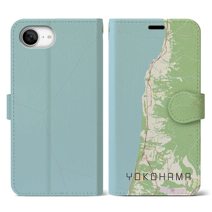 【横浜（青森県）】地図柄iPhoneケース（手帳タイプ）