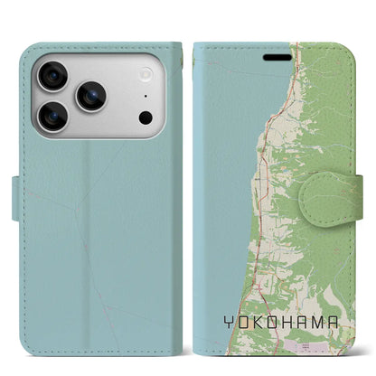 【横浜（青森県）】地図柄iPhoneケース（手帳タイプ）