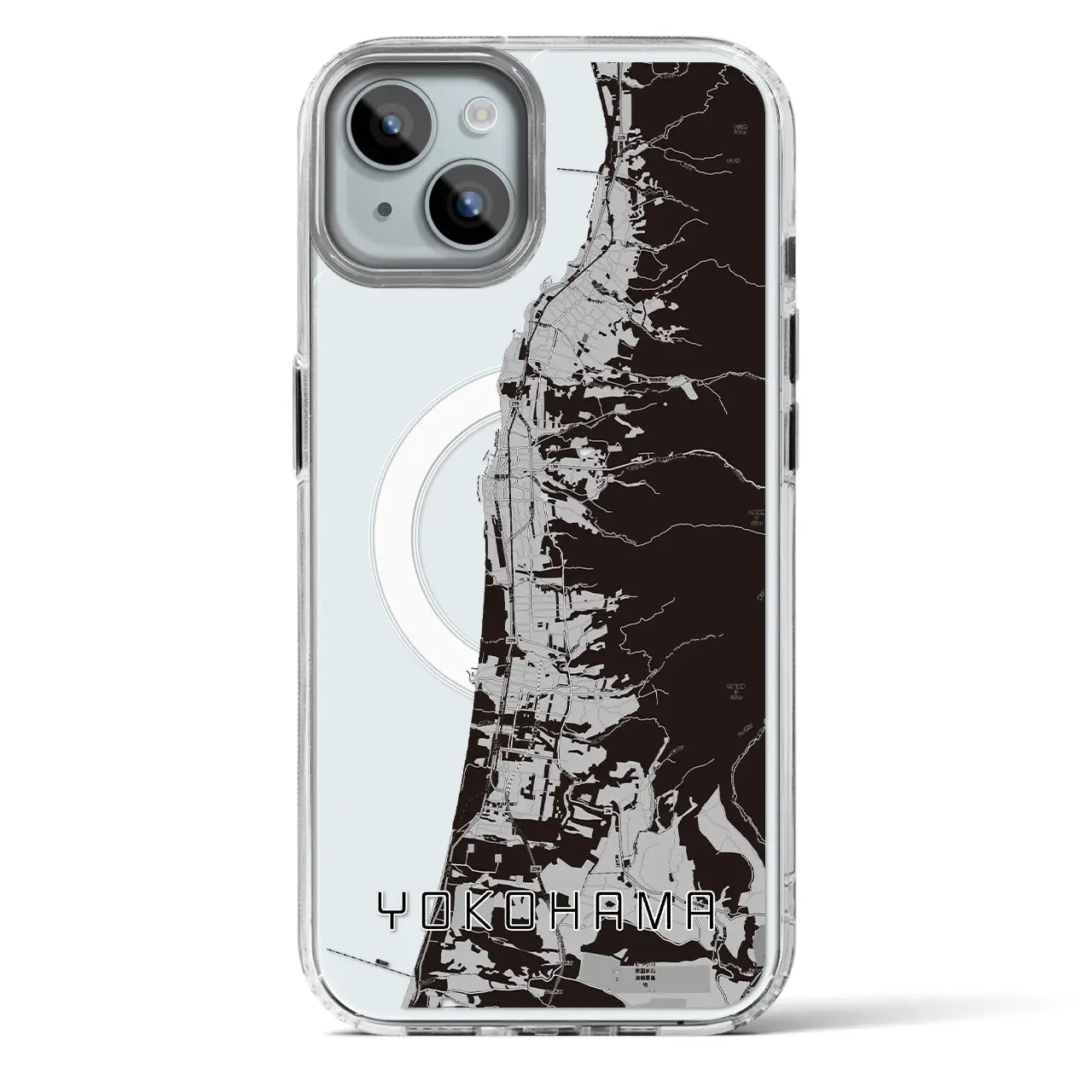 【横浜（青森県）】地図柄iPhoneケース（MagSafeタイプ）