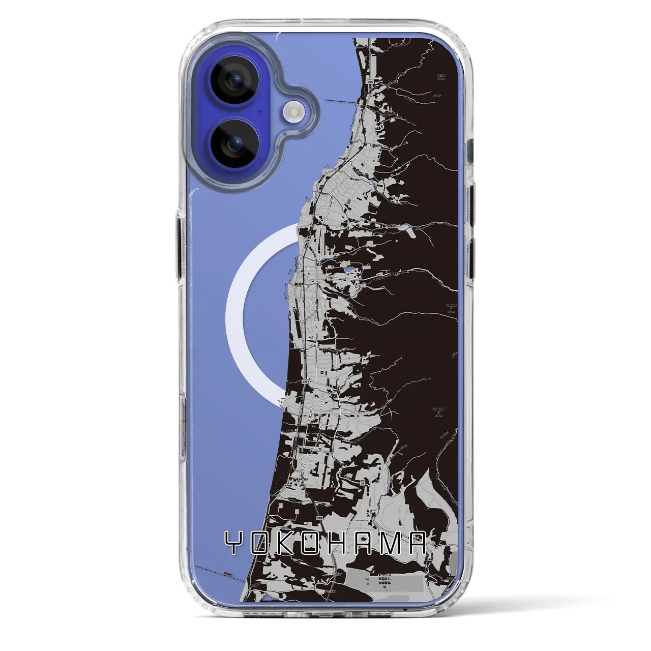 【横浜（青森県）】地図柄iPhoneケース（MagSafeタイプ）