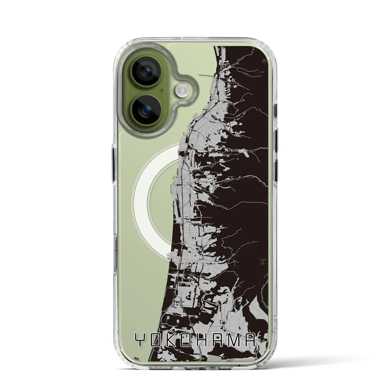 【横浜（青森県）】地図柄iPhoneケース（MagSafeタイプ）