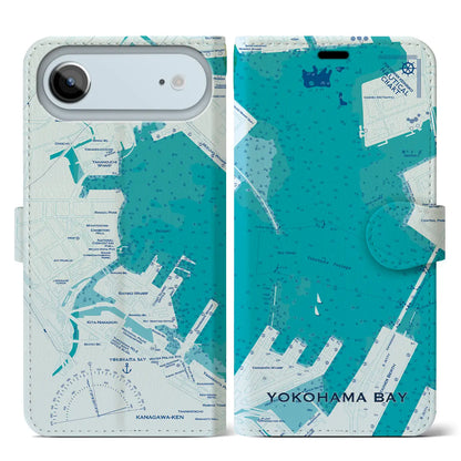 【横浜港（神奈川県）】海図iPhoneケース（手帳タイプ）