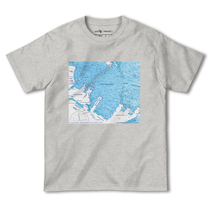 【横浜港（神奈川県）】海図Tシャツ