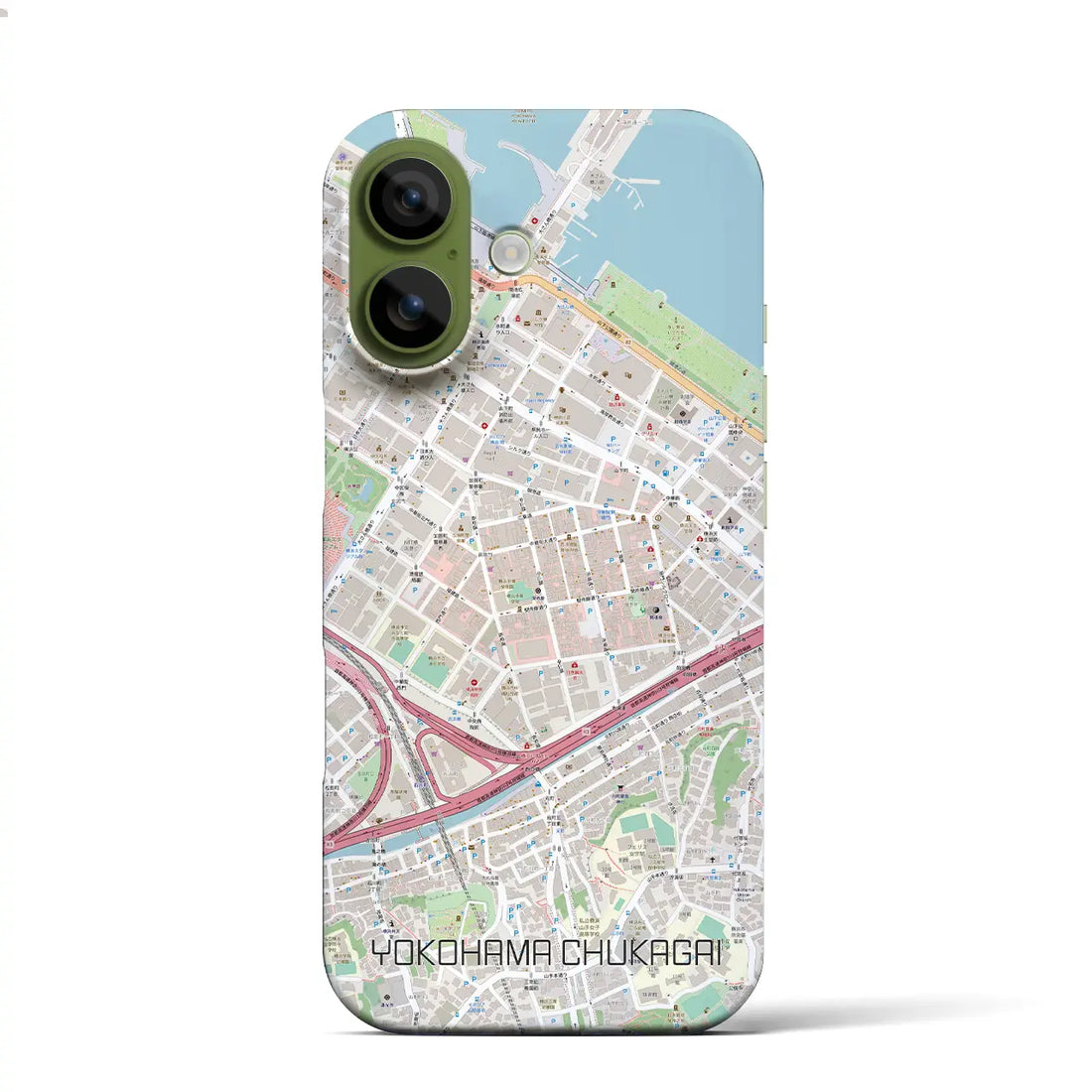 【横浜中華街（神奈川県）】地図柄iPhoneケース（バックカバータイプ）ナチュラル・iPhone 17 Pro Max 用