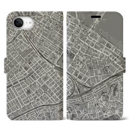 【横浜中華街（神奈川県）】地図柄iPhoneケース（手帳タイプ）