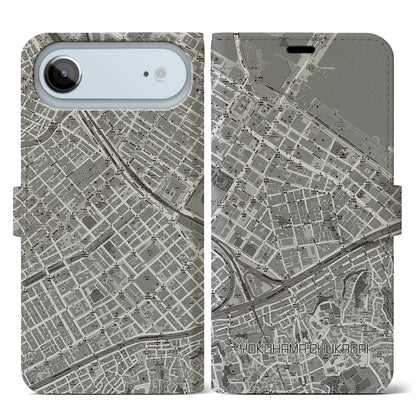 【横浜中華街（神奈川県）】地図柄iPhoneケース（手帳タイプ）