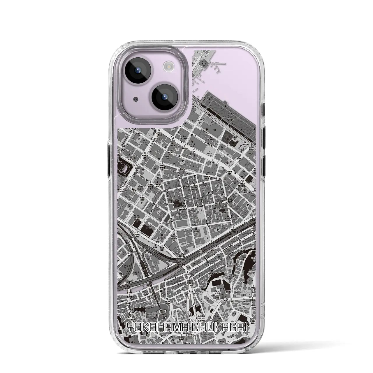 【横浜中華街（神奈川県）】地図柄iPhoneケース（MagSafeタイプ）