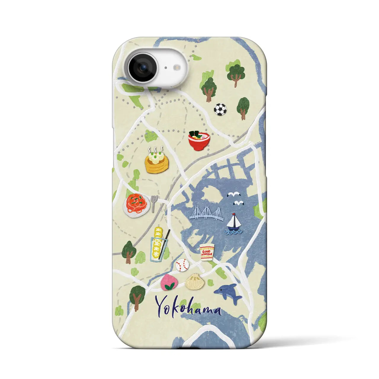 【横浜】Walk &amp; Eat iPhoneケース（バックカバータイプ）