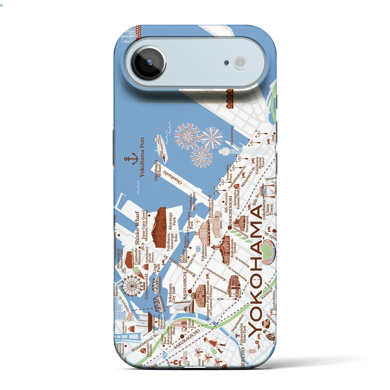 【横浜】イラストマップiPhoneケース（バックカバータイプ）