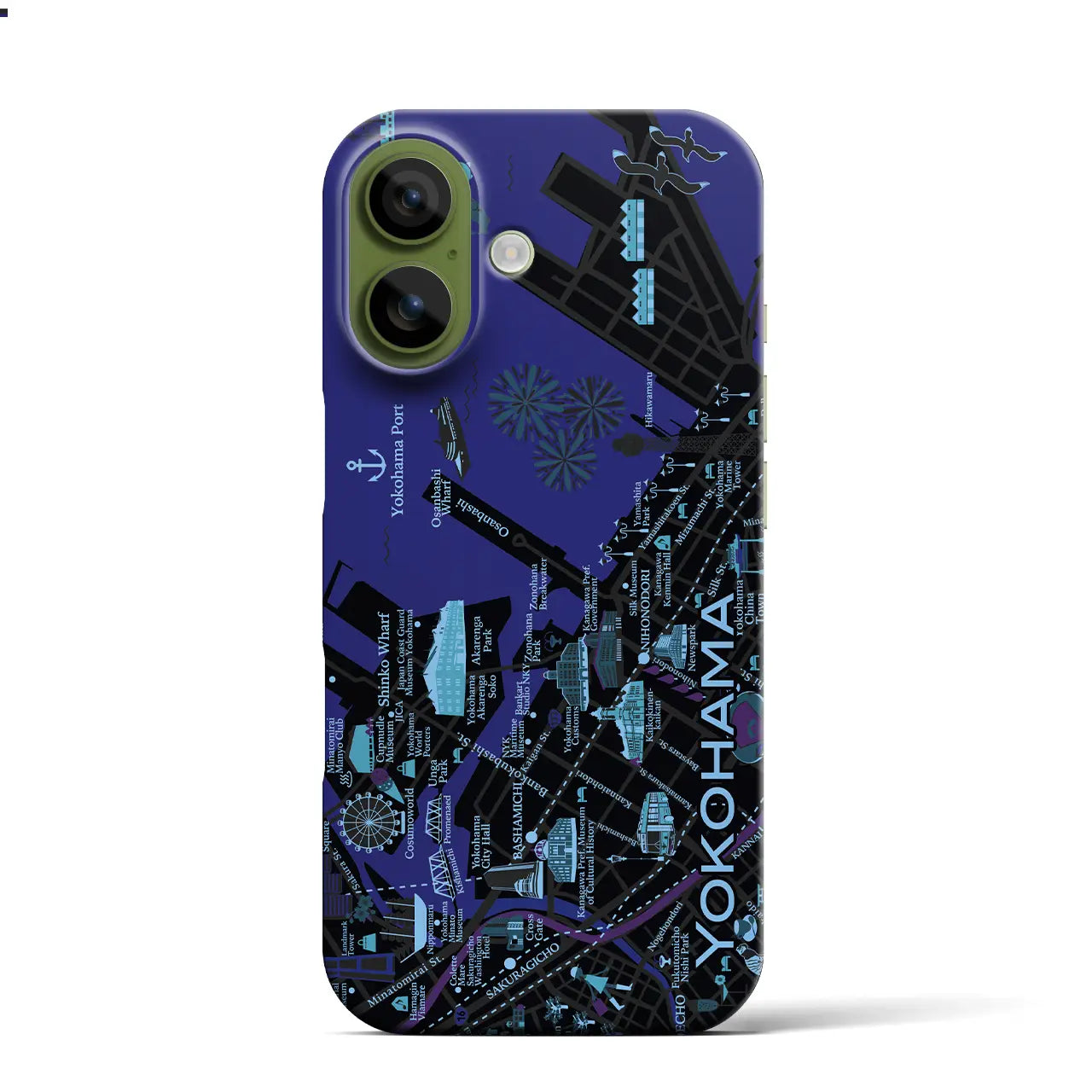 【横浜】イラストマップiPhoneケース（バックカバータイプ）