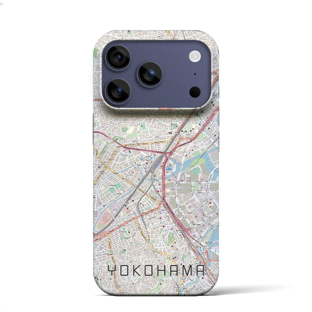 【横浜2（神奈川県）】地図柄iPhoneケース（バックカバータイプ）