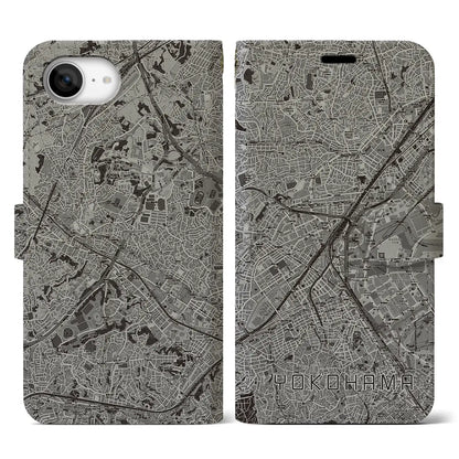 【横浜2（神奈川県）】地図柄iPhoneケース（手帳タイプ）