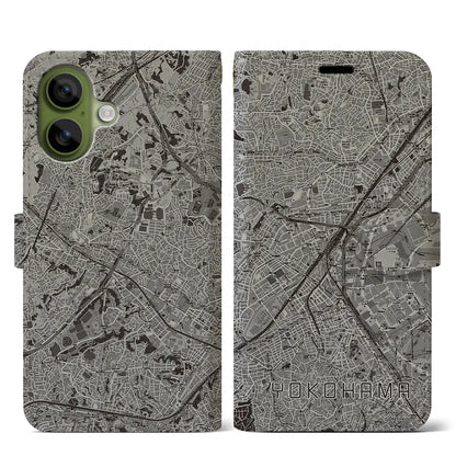 【横浜2（神奈川県）】地図柄iPhoneケース（手帳タイプ）