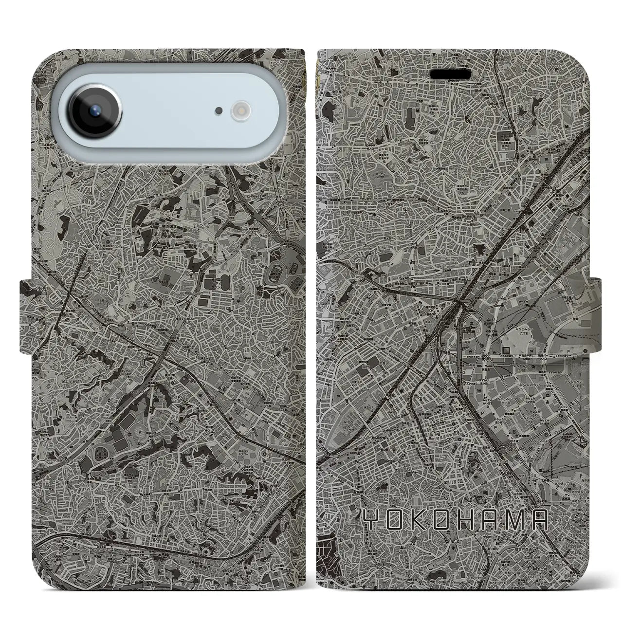 【横浜2（神奈川県）】地図柄iPhoneケース（手帳タイプ）