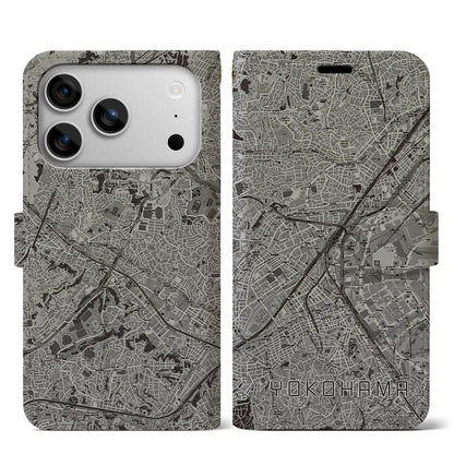 【横浜2（神奈川県）】地図柄iPhoneケース（手帳タイプ）