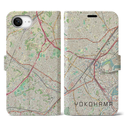 【横浜2（神奈川県）】地図柄iPhoneケース（手帳タイプ）