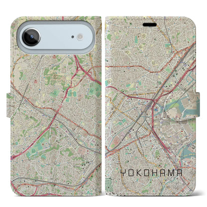 【横浜2（神奈川県）】地図柄iPhoneケース（手帳タイプ）