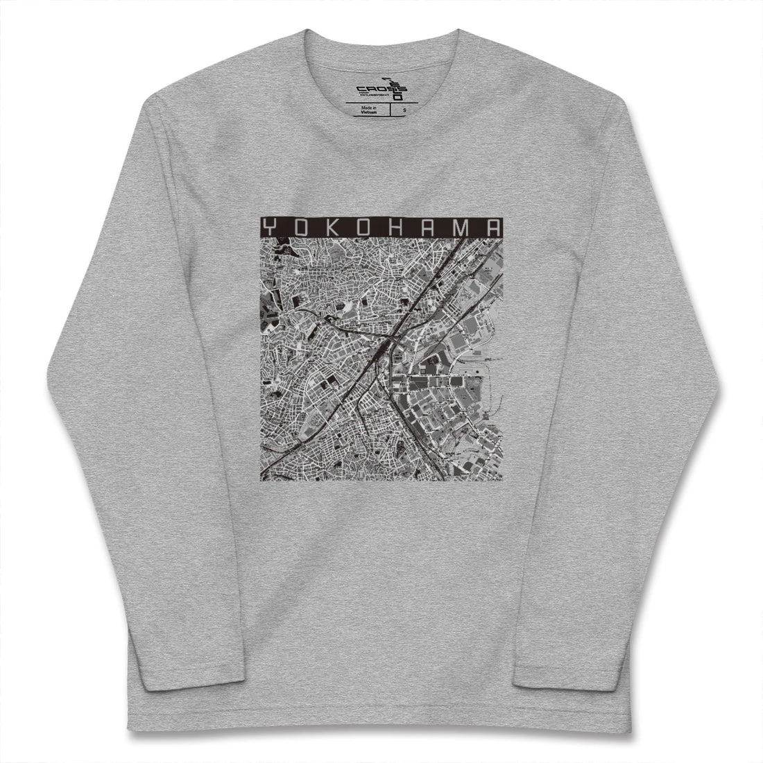 【横浜2（神奈川県）】地図柄ロングスリーブTシャツ