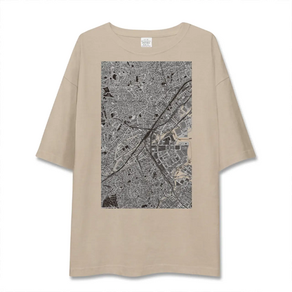 【横浜2（神奈川県）】地図柄ビッグシルエットTシャツ