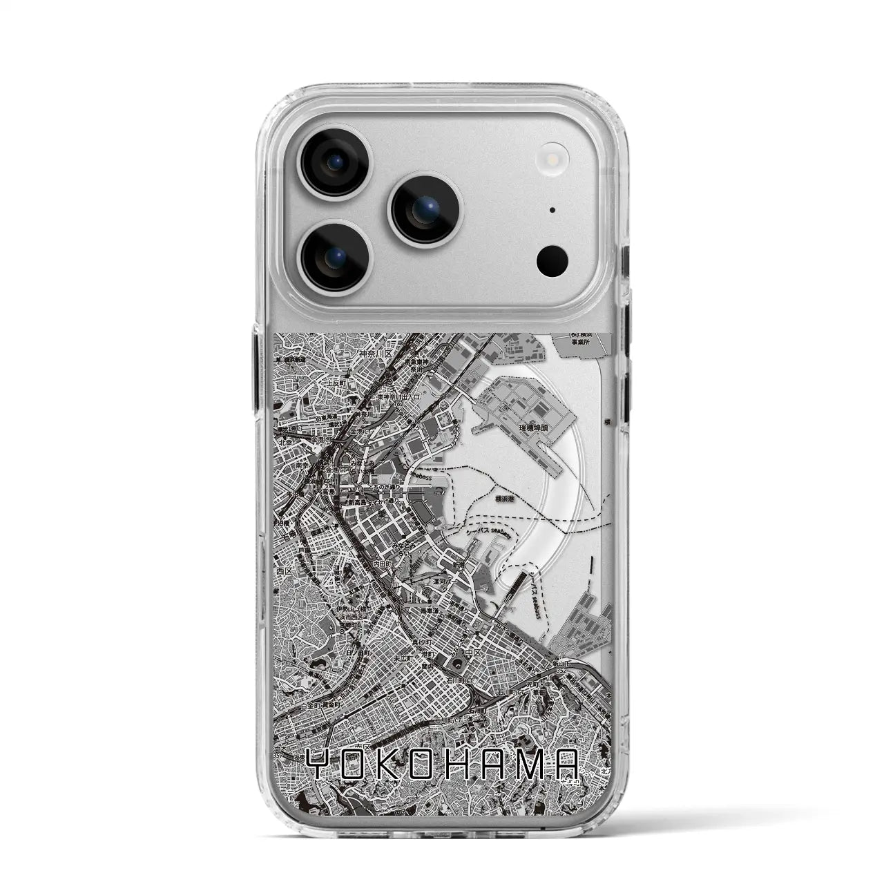 【横浜3（神奈川県）】地図柄iPhoneケース（MagSafeタイプ）