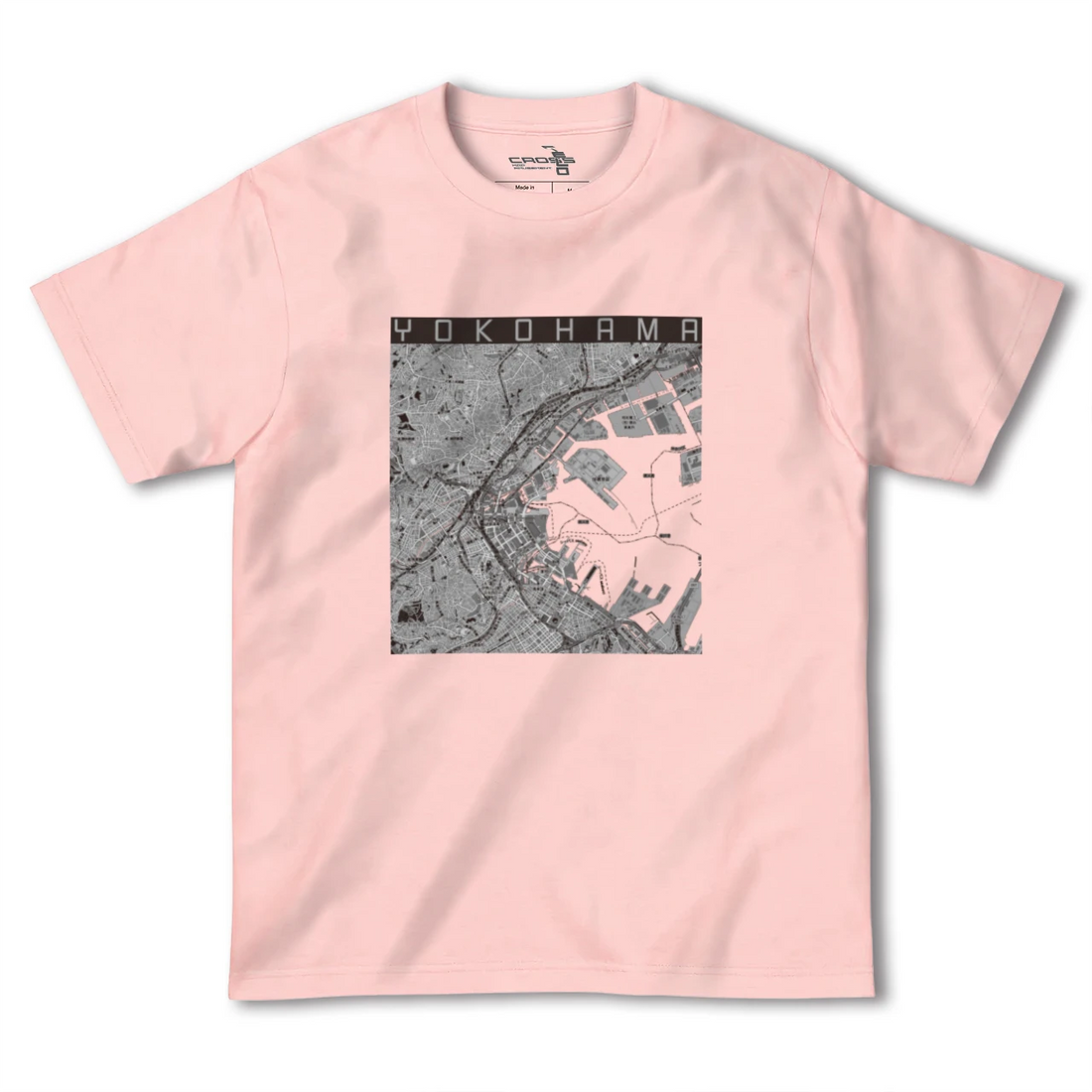 【横浜3(神奈川県)】地図柄ヘビーウェイトTシャツ