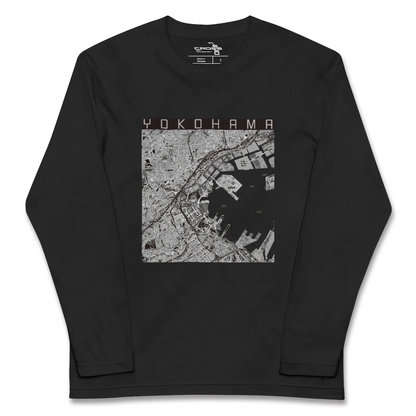 【横浜3（神奈川県）】地図柄ロングスリーブTシャツ