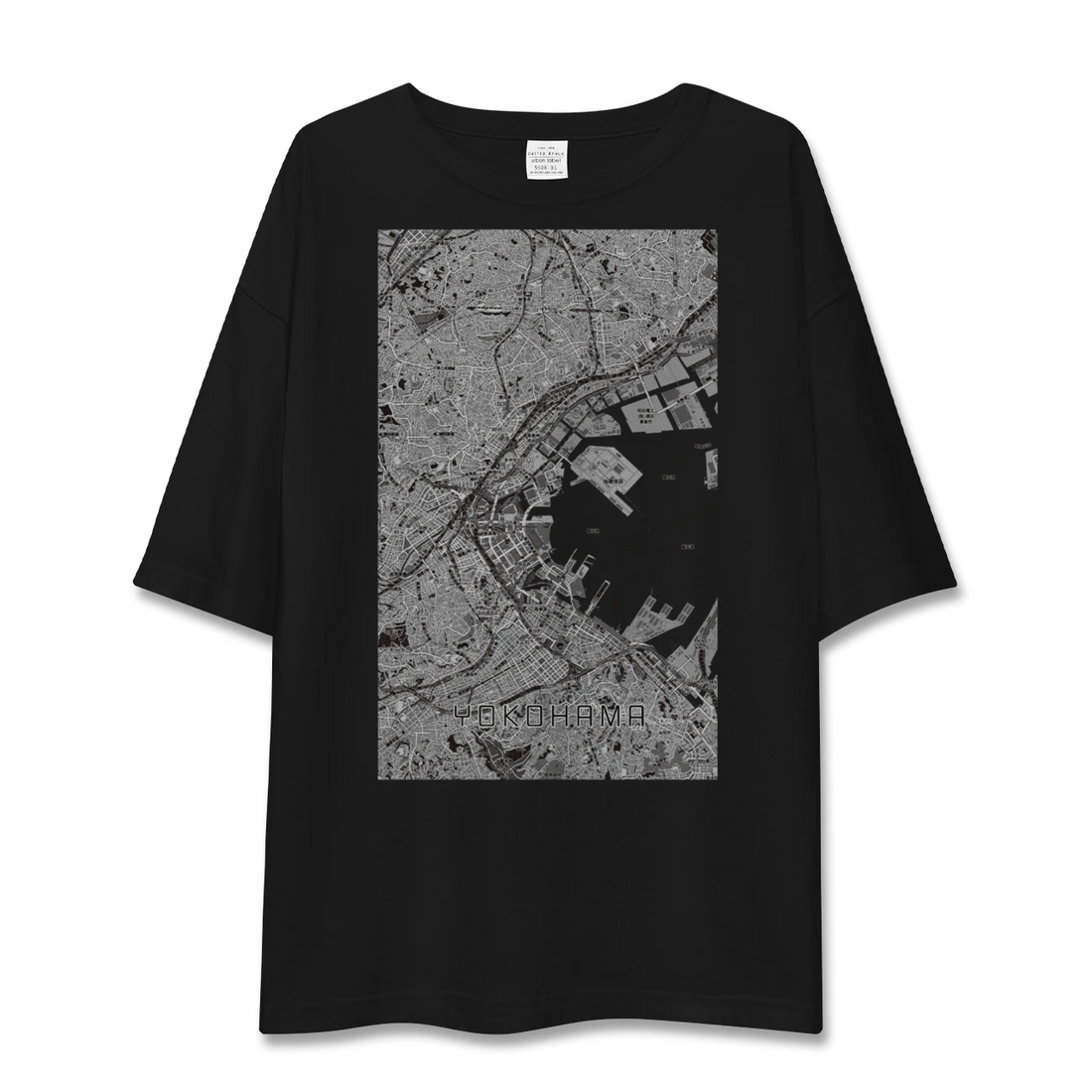【横浜3（神奈川県）】地図柄ビッグシルエットTシャツ