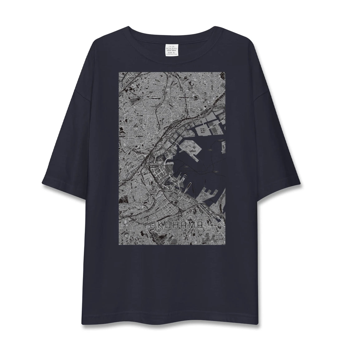 【横浜3(神奈川県)】地図柄ビッグシルエットTシャツ