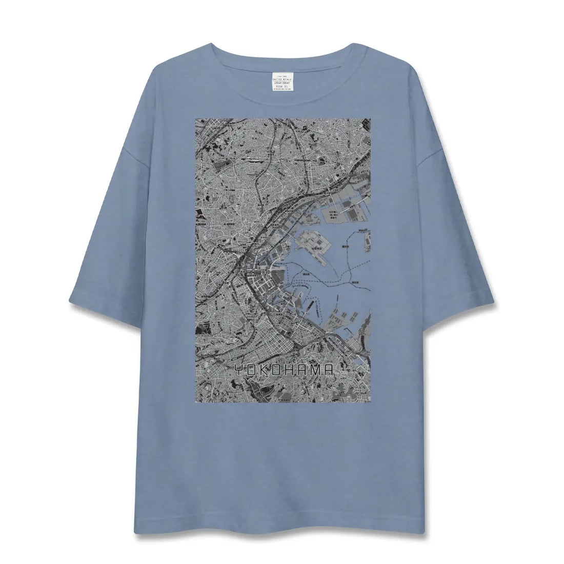 【横浜3（神奈川県）】地図柄ビッグシルエットTシャツ