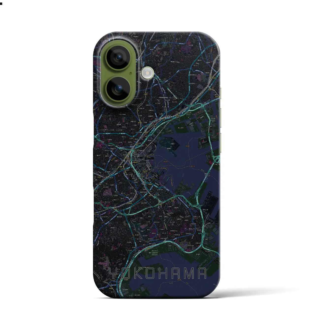 【横浜（神奈川県）】地図柄iPhoneケース（バックカバータイプ）