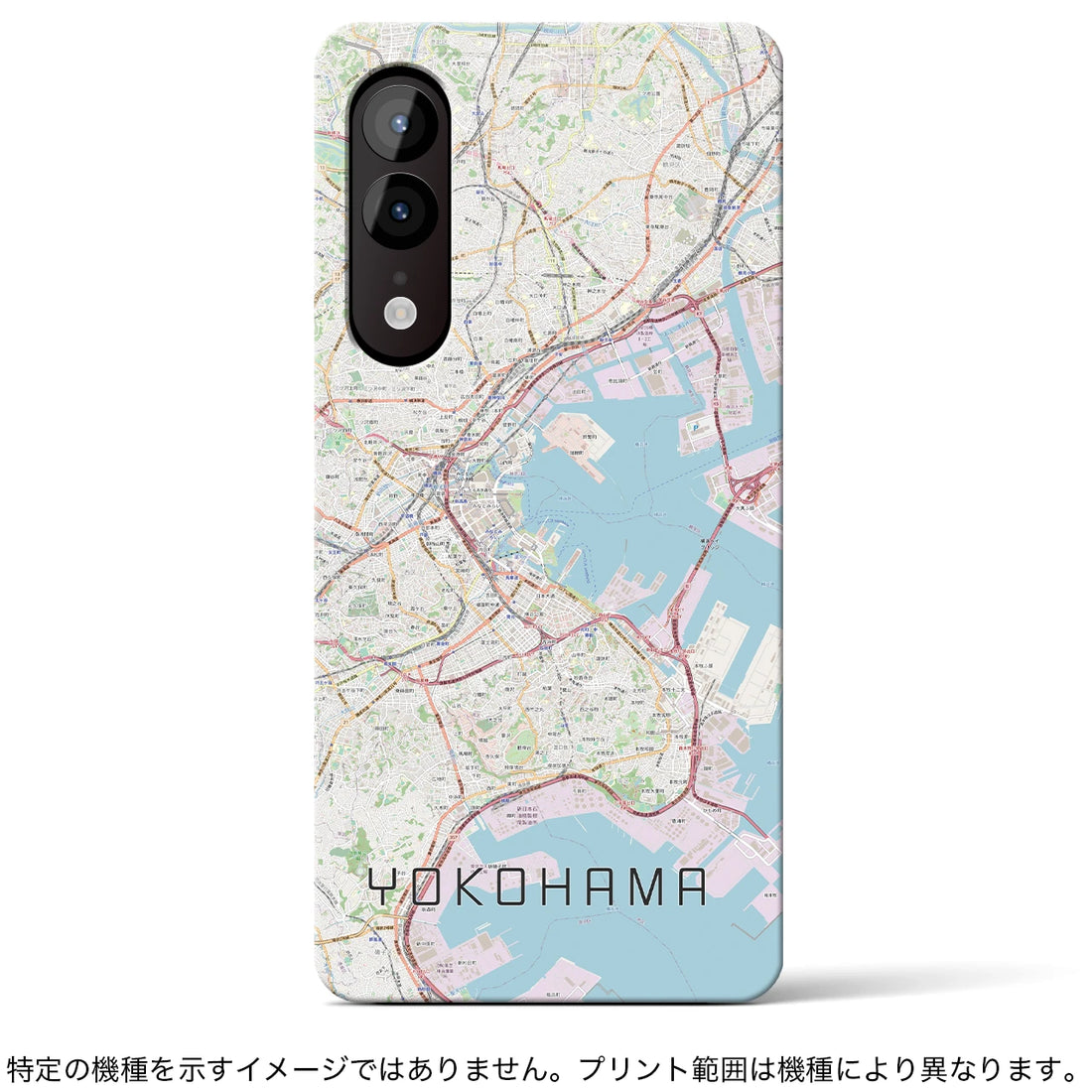 【横浜(神奈川県)】地図柄ケース(バックカバータイプ)Xperia 10 IV SO-52C/SOG07 用<アウトレット>