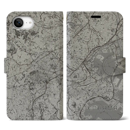 【横浜（神奈川県）】地図柄iPhoneケース（手帳タイプ）