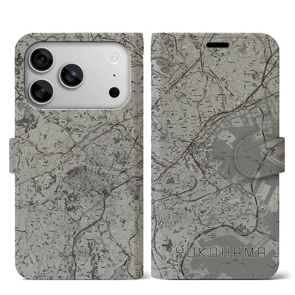 【横浜（神奈川県）】地図柄iPhoneケース（手帳タイプ）