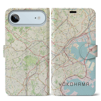 【横浜（神奈川県）】地図柄iPhoneケース（手帳タイプ）