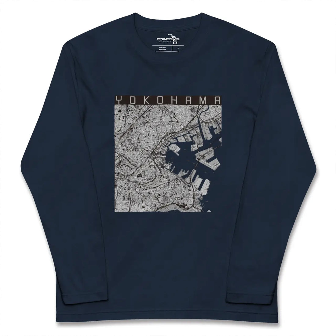 【横浜（神奈川県）】地図柄ロングスリーブTシャツ