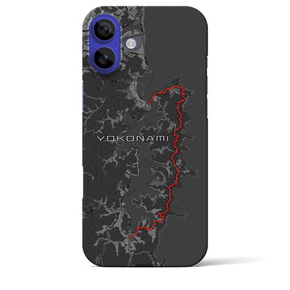 【横浪（高知県）】スカイラインiPhoneケース（バックカバータイプ）チャコール・iPhone 16 Pro Max 用