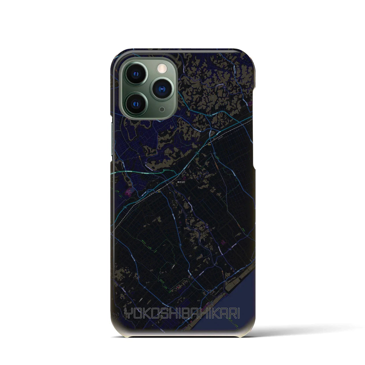 【横芝光（千葉県）】地図柄iPhoneケース（バックカバータイプ）