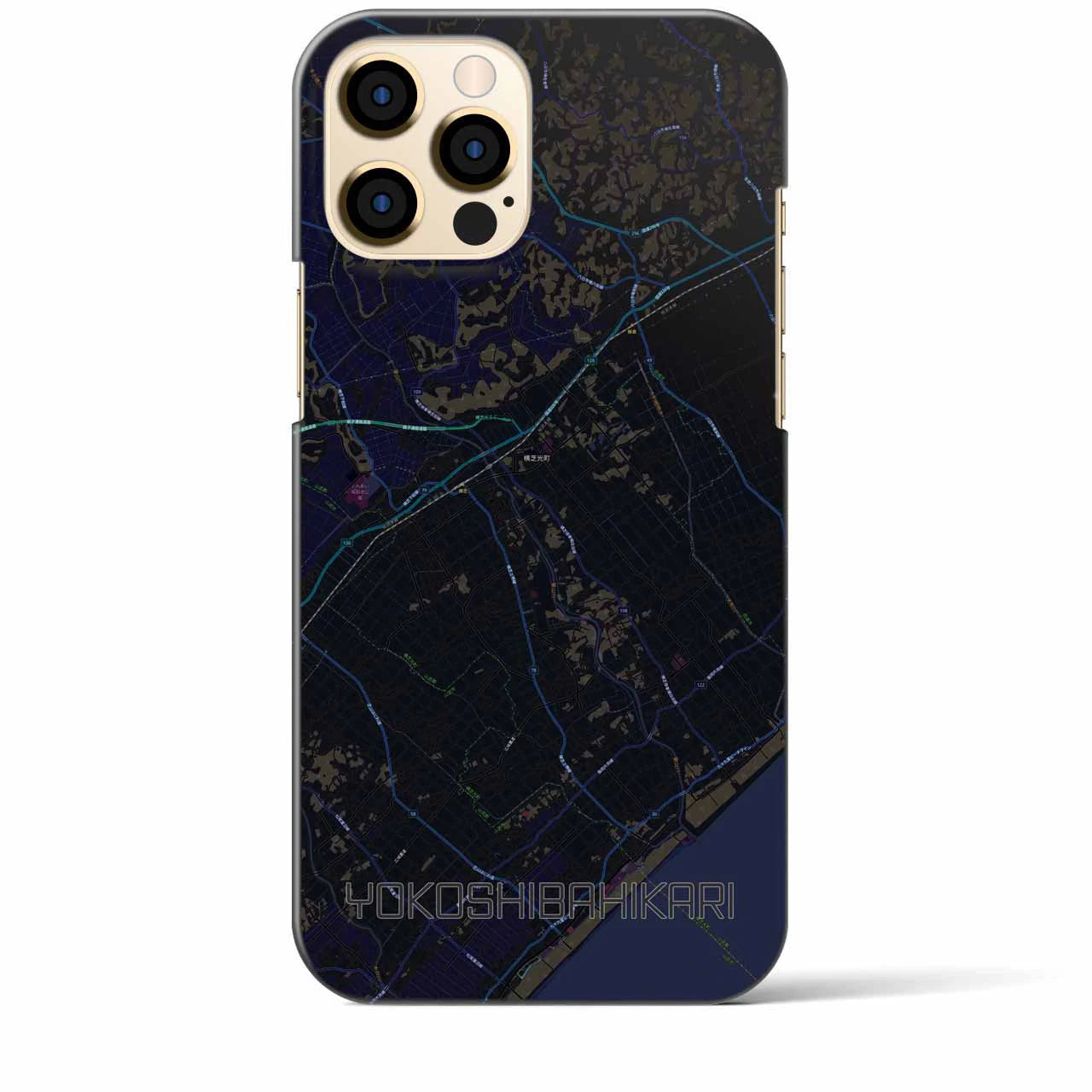【横芝光（千葉県）】地図柄iPhoneケース（バックカバータイプ）