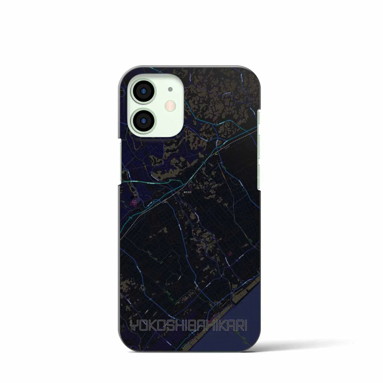 【横芝光（千葉県）】地図柄iPhoneケース（バックカバータイプ）