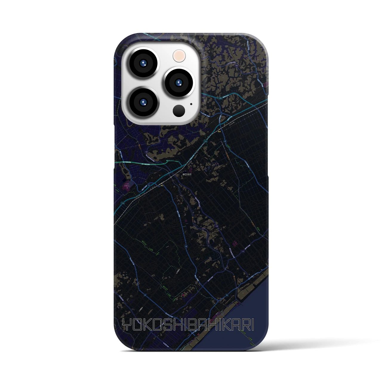 【横芝光（千葉県）】地図柄iPhoneケース（バックカバータイプ）