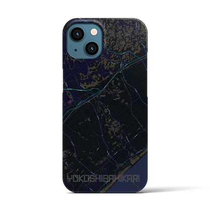 【横芝光（千葉県）】地図柄iPhoneケース（バックカバータイプ）