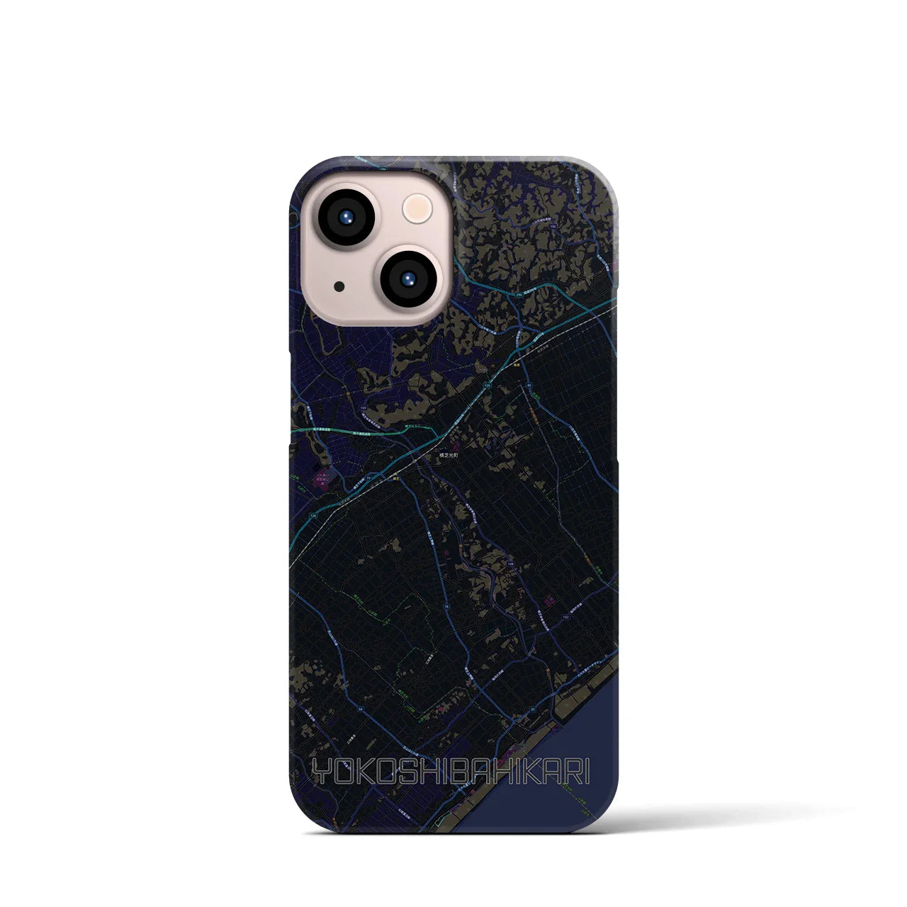 【横芝光（千葉県）】地図柄iPhoneケース（バックカバータイプ）