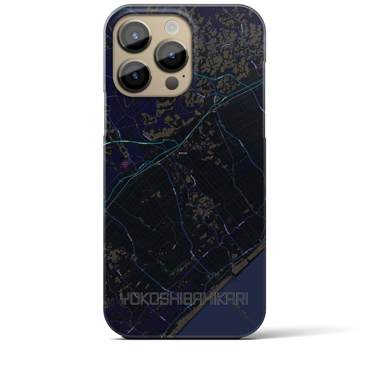 【横芝光（千葉県）】地図柄iPhoneケース（バックカバータイプ）