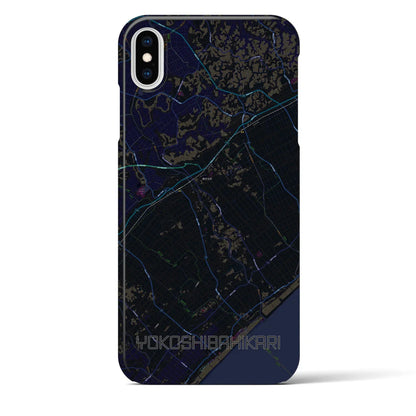 【横芝光（千葉県）】地図柄iPhoneケース（バックカバータイプ）